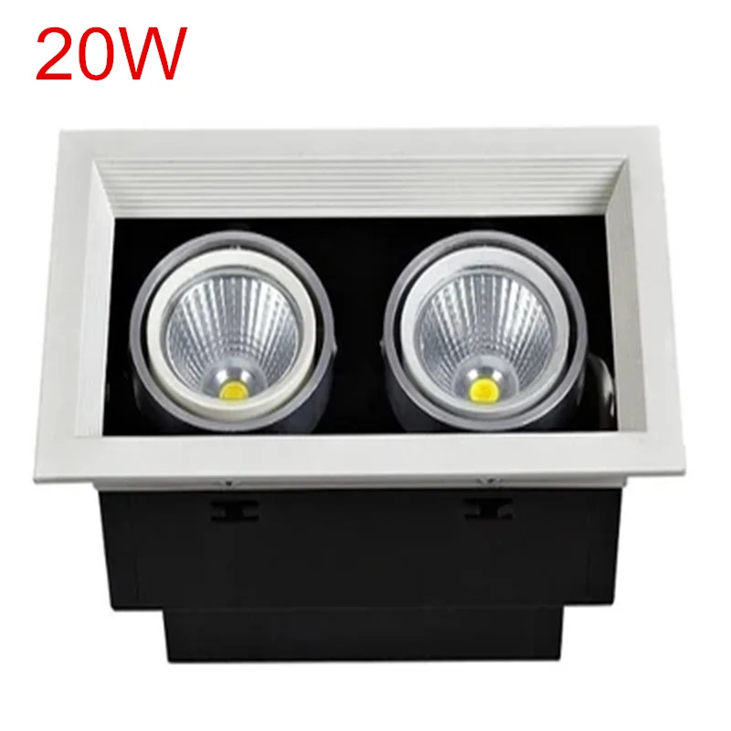 Super Bright Surface Mounted square LED Downlight COB 10W 20W 30W Spot light Rotation Ceiling Lamp AC110V 220V | Освещение