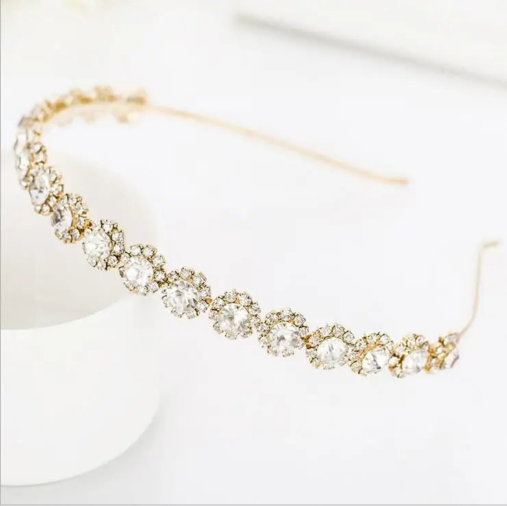 Стразы для девочек повязка волос Детские вечерние свадебная корона на голову