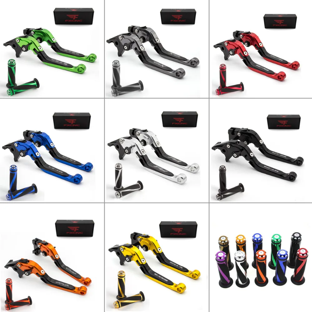 

Logo Ninja For Kawasaki Z250SL ninja 250SL 2016-2017 CNC Folding Extendable Motorcycle Brake Clutch Lever + Handle Grips