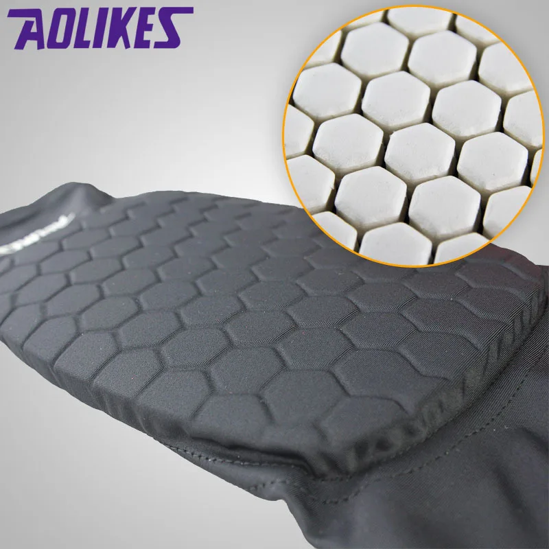 

2 pcs Sports Safety Kneepads Hex Sponge Protective Knee Pads Basketball Leg Sleeves Compression Knee Braces