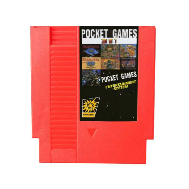 

New 30 In 1 (Battery Save ) Pocket game 72pins 8bit Game card Drop shipping!