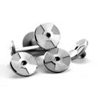 Материал ручки 2 шт., самодельный винт для фиксации ручки, заклепка, ручка M3.5 винтовой шпиндель, винт сделай сам, ручка, гвоздь