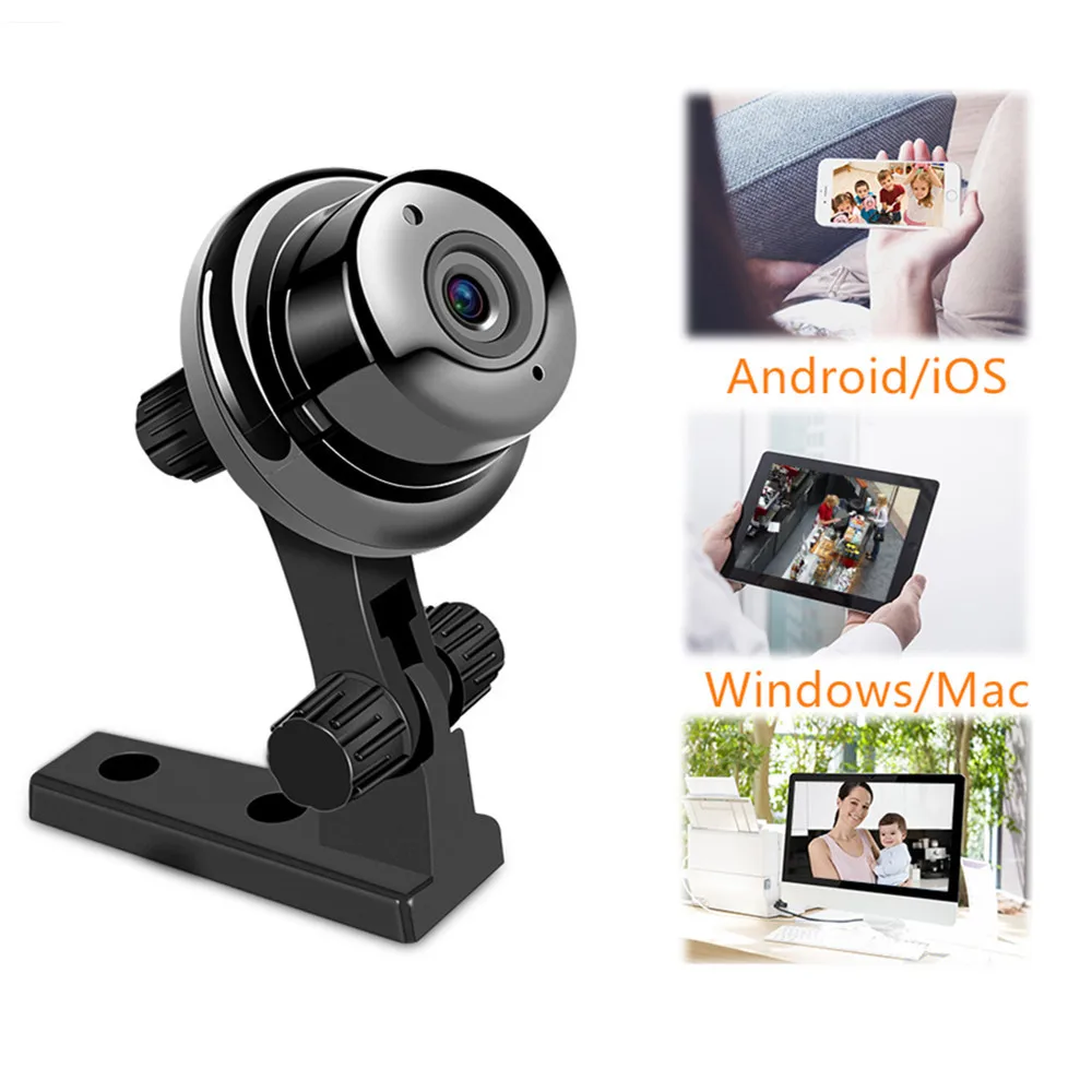 Беспроводная мини Wi Fi камера HD ИК Ночное Видение Домашняя безопасность IP CCTV