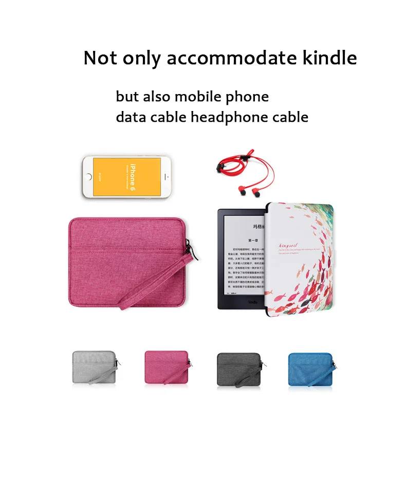 Новая сумка противоударный чехол для Kindle Paperwhite 1 2 3 4 чехол для Kindle Kobo 6 дюймов Защитная крышка для электронной книги