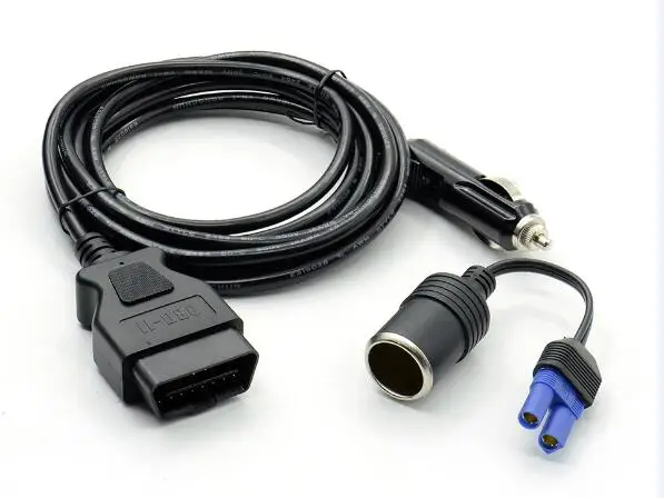 Cable with EC5 OBDII 12 В DC мощность ECU аварийный источник питания кабель Аллигатор клип и авто скачок стартер мощность EC5 для интерфейса Разъем - Цвет: Cable with EC5