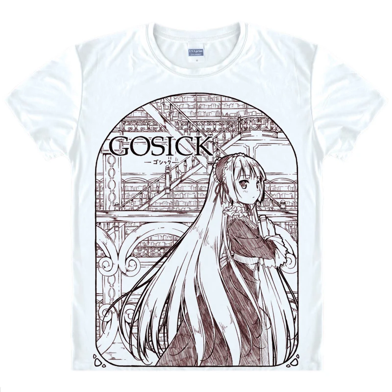 

Anime GOSICK Victorique De Blois T-Shirt Summer Tee Short Sleeve Tops Unisex Cosplay S-XXL