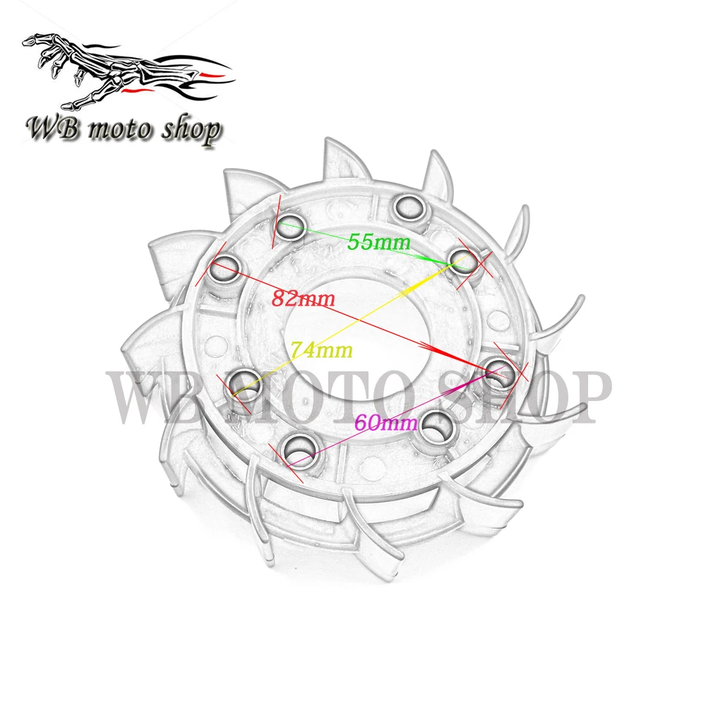 Для honda DIO50 ZX AF18 AF27 AF24 AF28 AF34 AF35 DIO 50 высокая производительность потока Гоночный вентилятор охлаждения Скутер мопед ATV Go-Cart GY6