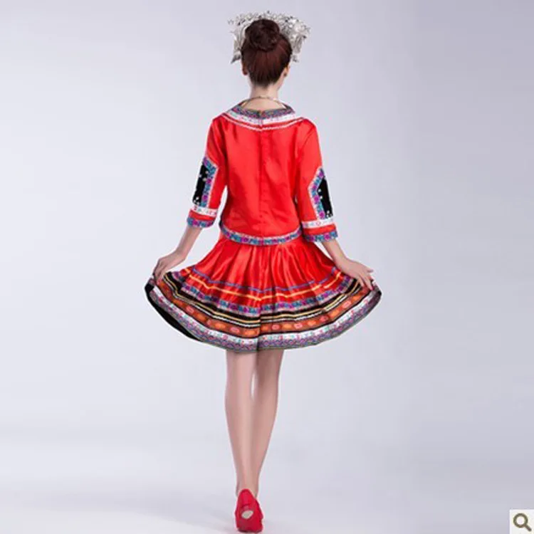 Женский танцевальный костюм Miao национальная сценическая одежда древняя