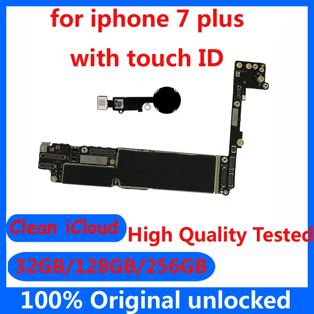 Материнская плата для iphone 7 Plus plus P 100% оригинальная Заводская разблокированная