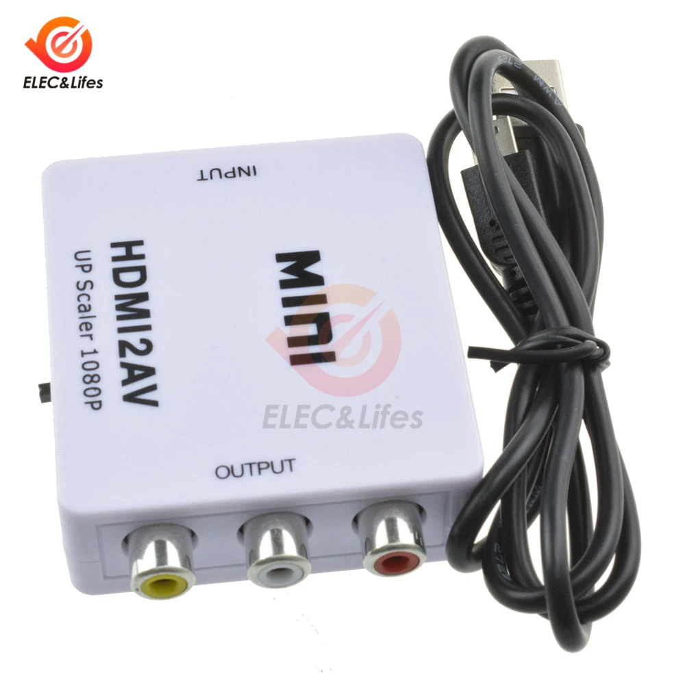 Мини преобразователь HDMI RCA AV 0 5 м адаптер для Android TV Smart Box ноутбука Chromecast 480P NTSC/PAL
