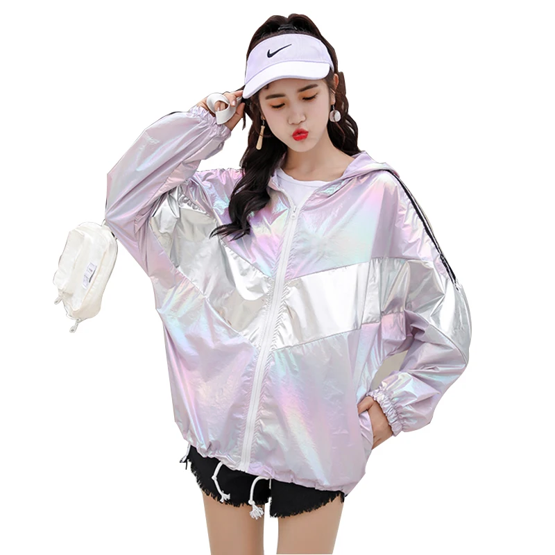 Trytree атласный Тренч с капюшоном на лето и осень Повседневный Женский лоскутный