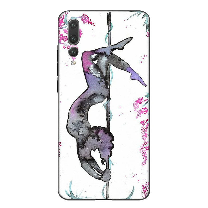 Силиконовый чехол для мобильного телефона Desxz Pole Dance Fitness Huawei P9 P8 P10 P20 P30 Lite Pro P Smart Z