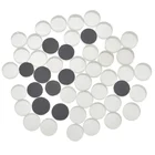 Круглые зеркальные мозаичные плитки, 50 шт.