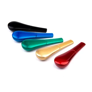 Креативная металлическая цветная трубка, модная, маленькая и стандартная, портативная трубка, много цветов на выбор, бесплатная доставка