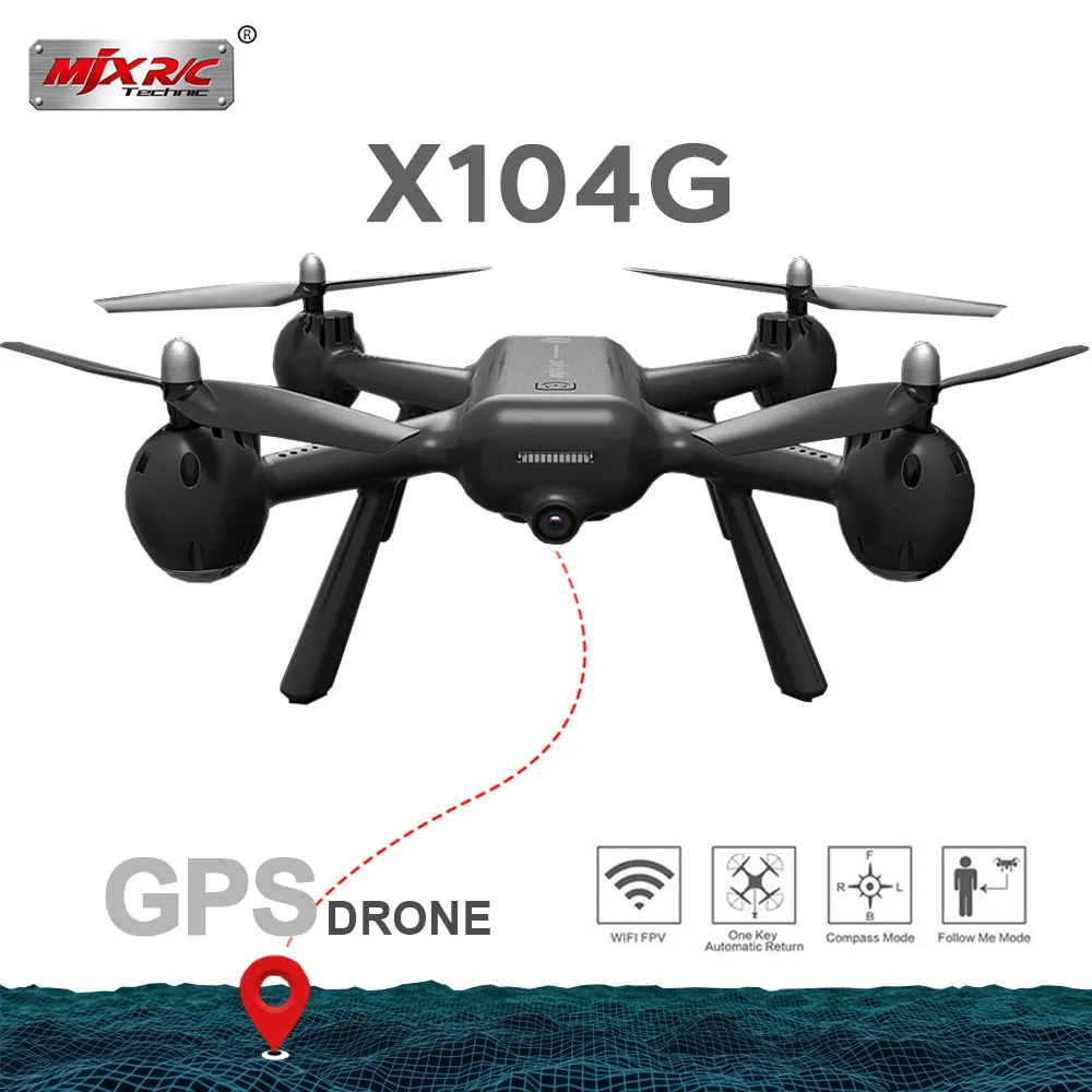 2019 Новый MJX X104G полый мотор с чашкой gps RC Дрон 5G wifi FPV HD камерой Квадрокоптер VS Z5