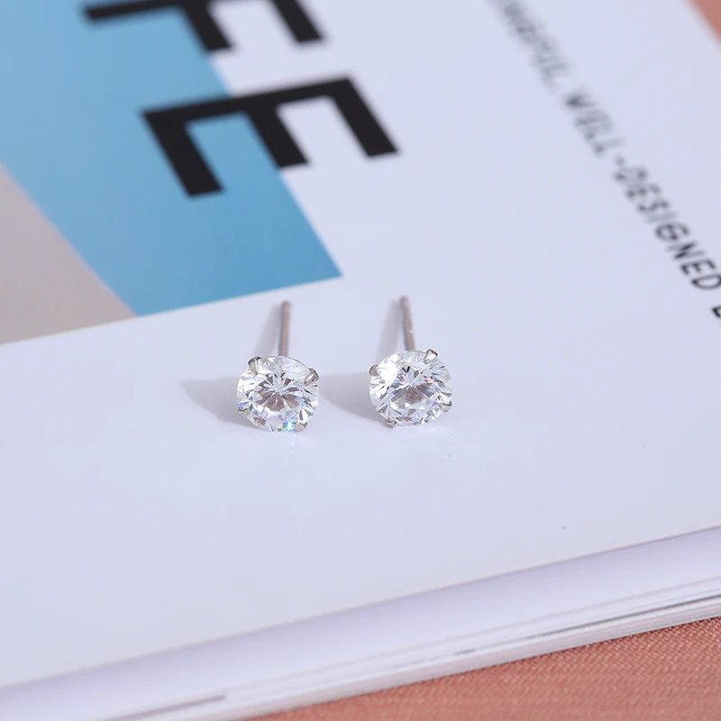 Серьги гвоздики DAIMI Silver Swan 6 7 мм белые серьги розовый пресноводный жемчуг|Серьги| |