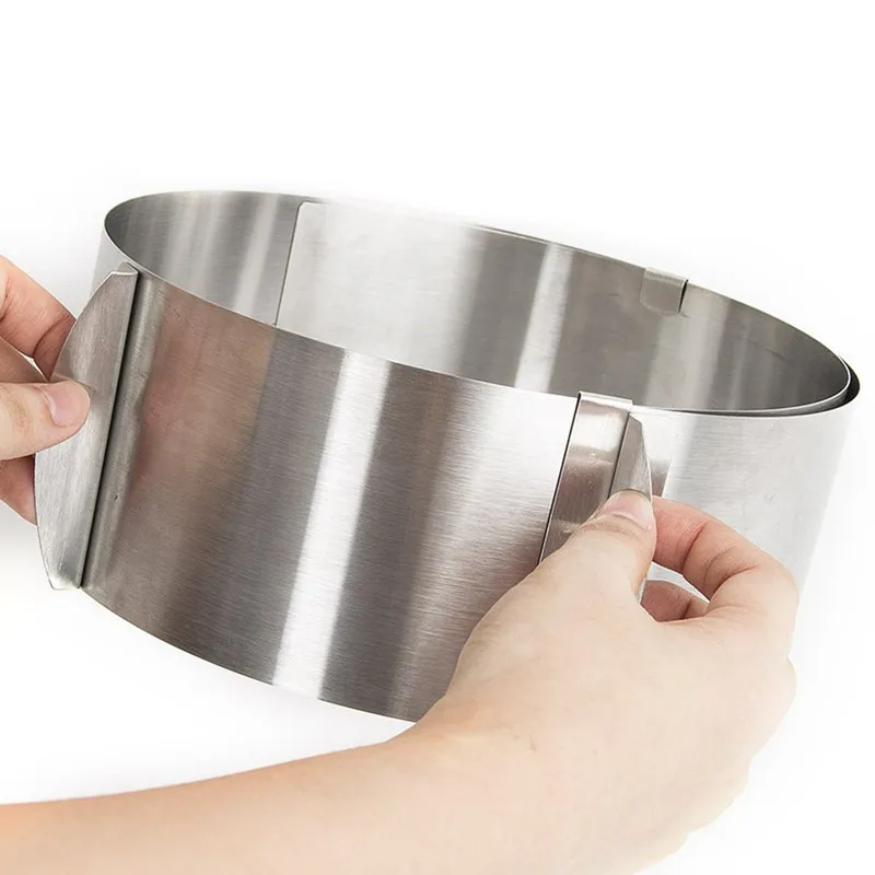 Регулируемое кольцо для Мусса из нержавеющей стали 6 12 дюймов торта|mousse ring|cake