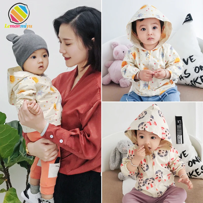 Lemonmiyu/Детское пальто с героями мультфильмов для новорожденных сезон весна осень