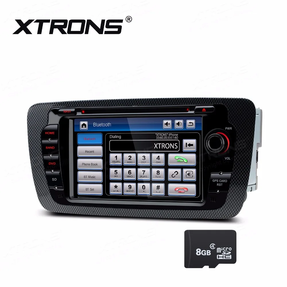XTRONS 7 &quotHD Автомобильный Радио DVD плеер GPS карты для Seat Ibiza MK4 6J SportCoupe Ecomotive Cupra FR Bocanegra
