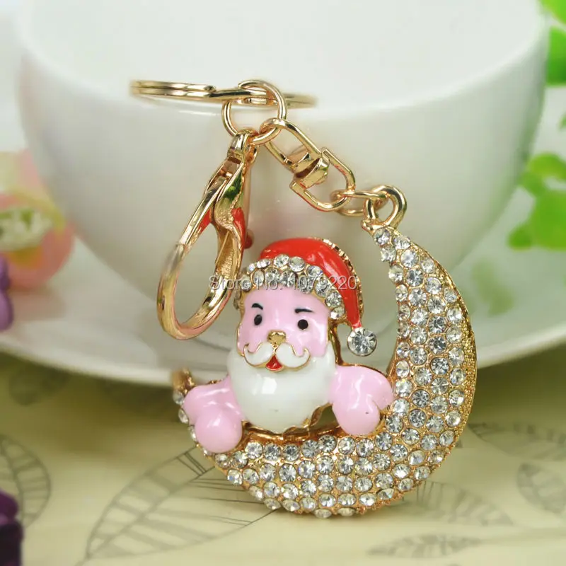 Луна-Клаус Санта Автомобиля Сумка Брелок Ювелирных Изделий Способа Женщины