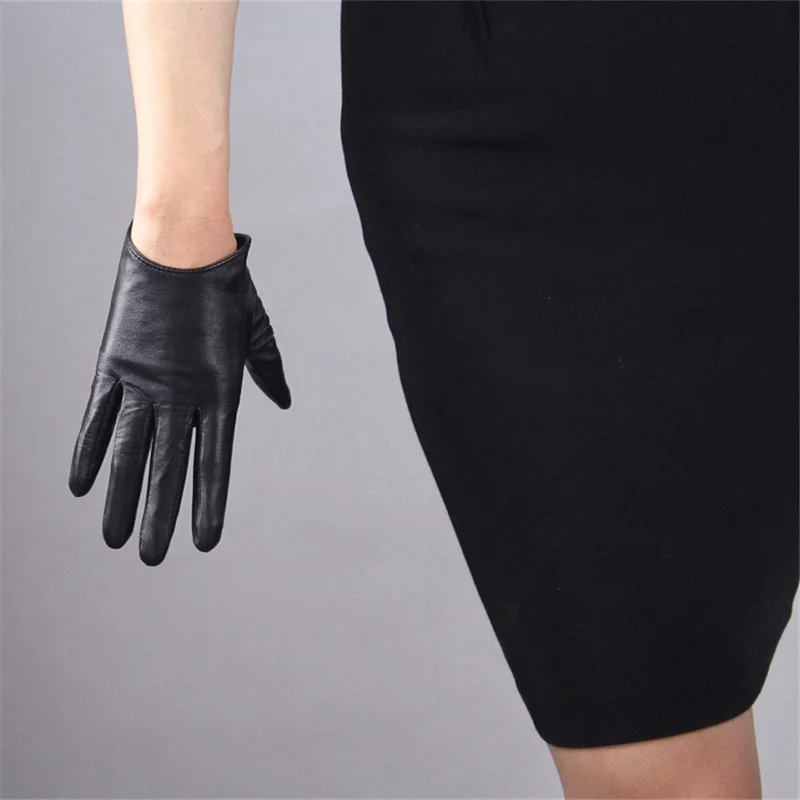 Женские ультра короткие перчатки из натуральной овчины Ms. Pure TB05|genuine leather gloves|fashion