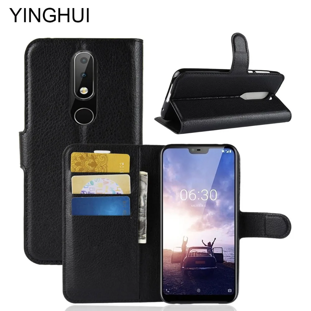 YINGHUI чехол для телефона s Nokia 5 X6 6 7 plus силиконовый Флип из искусственной кожи 1 2 3 8 |