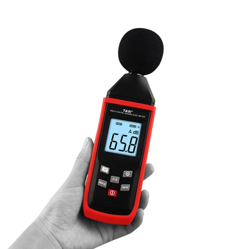 TA8151 Sound Level Meter Digital Noise Tester 30-130dB Decibel Monitoring Meters with Bracket | Инструменты