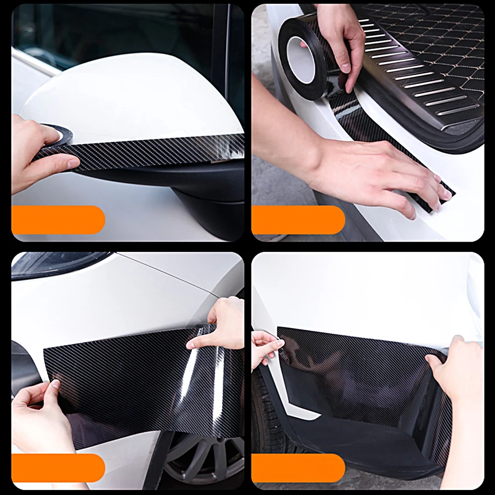 1-10 м DIY тонкая наклейка из углеродного волокна для декора всего тела