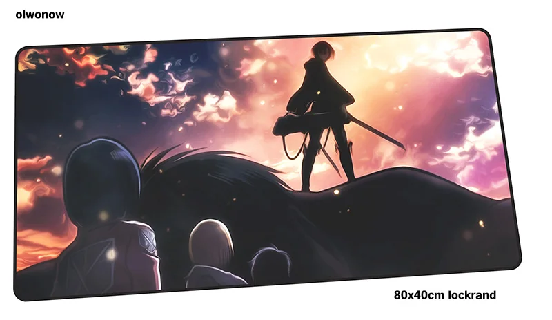 Size 800x400x3mm Коврик для мыши attack on titan 800x400x3 мм 3d игровой коврик для геймера модная игровая компьютерная настольная клавиатура со встроенной мышью большие игровые коврики - Цвет: Size 800x400x3mm