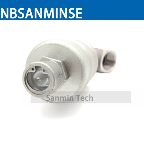 NBSANMINSE JDF100S0NC-V 3/8 высокотемпературный водяной паровой клапан пневматический угловой седельный клапан с Viton NC нержавеющая сталь SS304