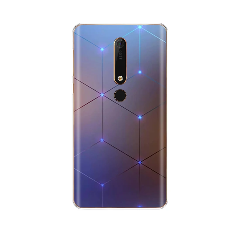 Силиконовый чехол для nokia 6 6,1 8 для nokia 6 чехол для nokia 6. 1 plus Мягкий ТПУ чехол для задней панели телефона чехол бампер узор - Цвет: NO.61