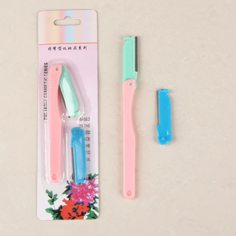 3 шт./компл. Складная бровей Триммер для удаления волос Набор теней глаз бреющая