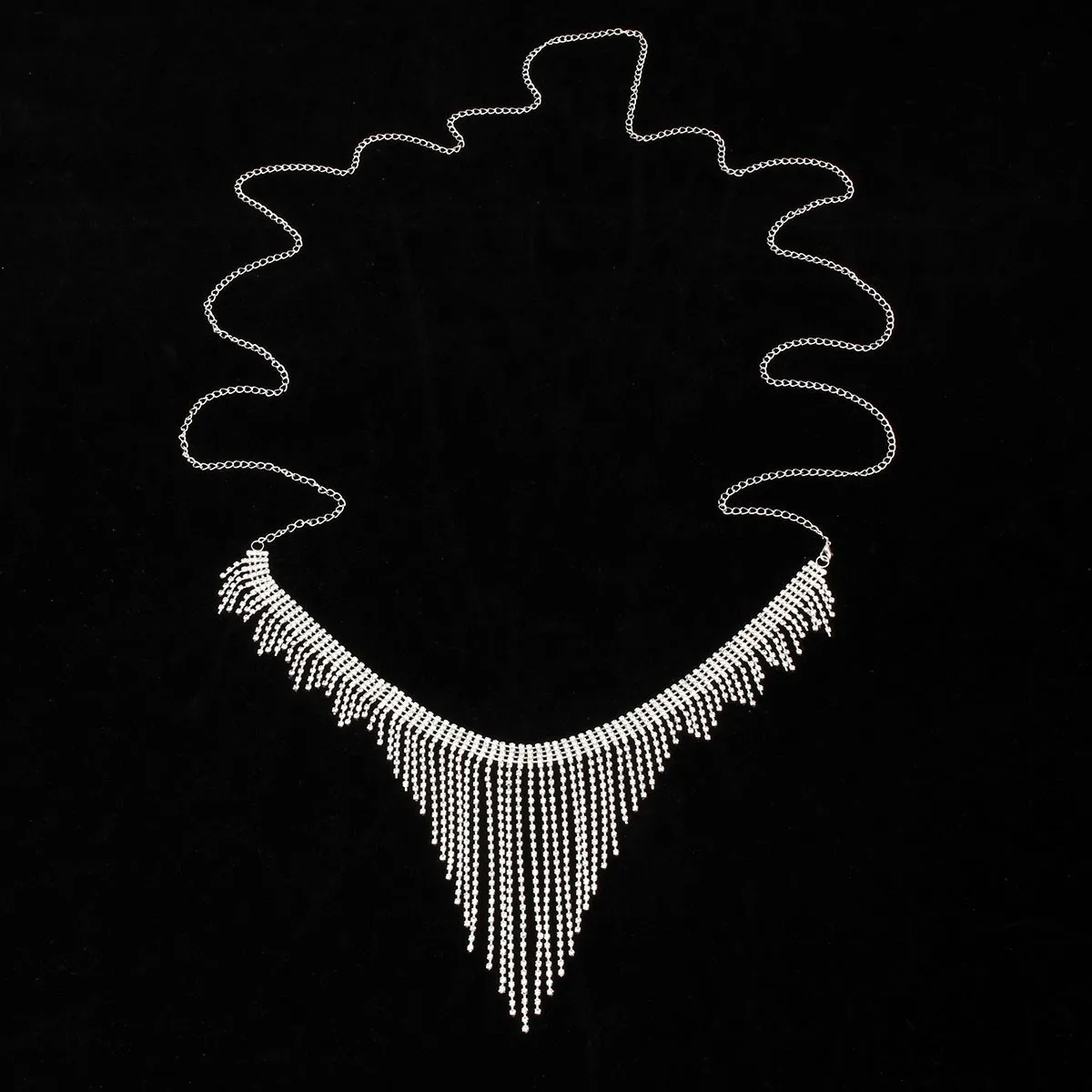 Модная летняя Серебряная бикини в стиле бохо пояс-цепочка на талию панк Длинная