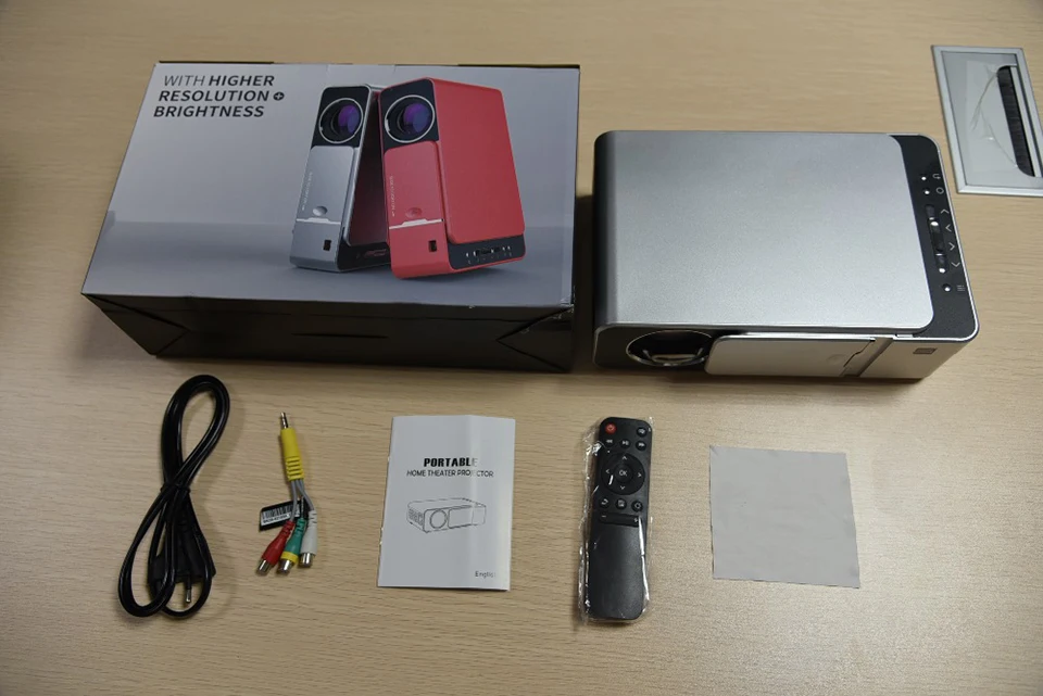 T6 светодиодный проектор HD 3500 люмен портативный HDMI USB поддержка 4K 1080p домашний кинотеатр проектор