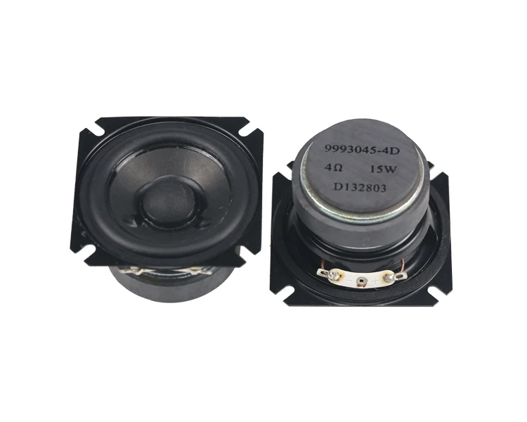 GHXAMP 2,5 дюймов 4OHM 15 Вт Полнодиапазонный динамик бас портативный домашний кинотеатр Настольный динамик бумажный конус, резиновый край человеческий голос 2 шт