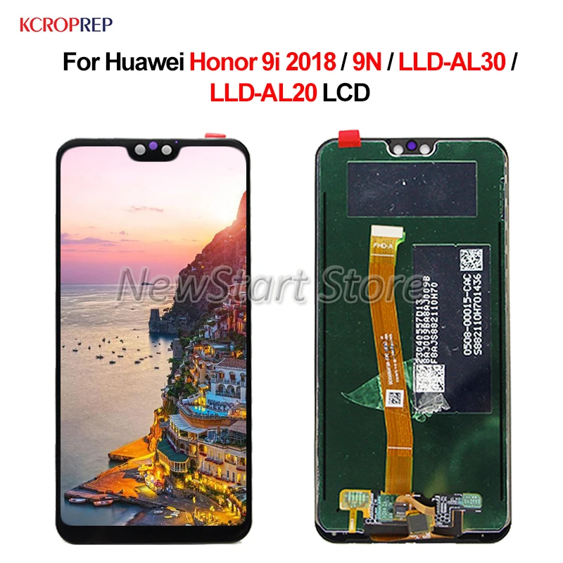 ЖК-дисплей с дигитайзером сенсорного экрана в сборе для Huawei Honor 9i 2018 9N рамкой