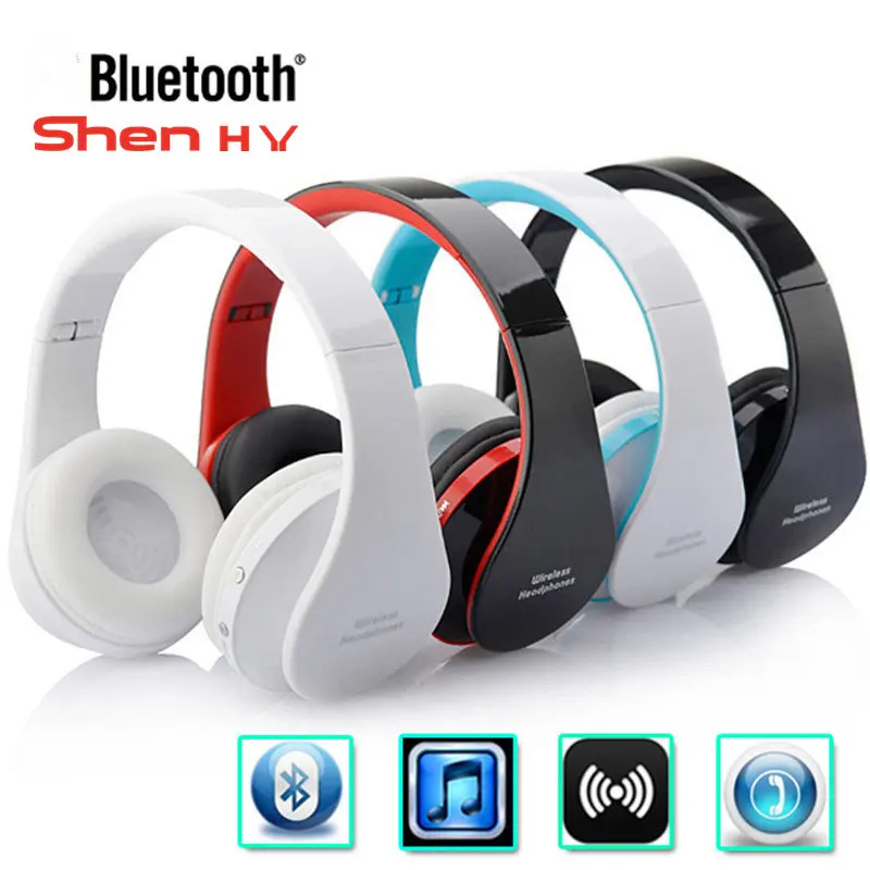 Новая модель Складная Беспроводные наушники bluetooth гарнитуры Спорт Бег стерео