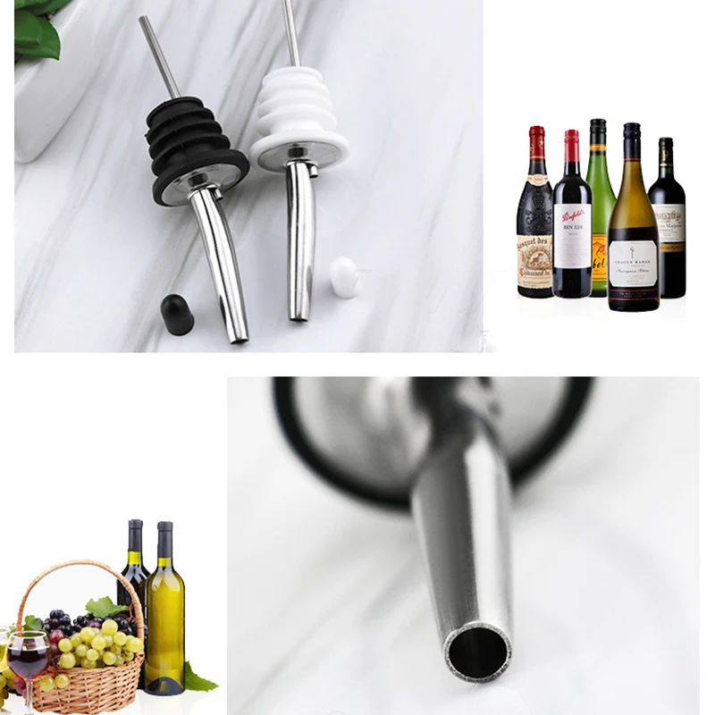 1 шт. нержавеющая сталь бутылка вина Pourer ликер Спирит Pourer масло пробка бармен вино Pour Spout пробка бар аксессуары
