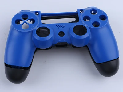 Blue Black PS4 корпус для игрового контроллера чехол полное покрытие спереди и длинное сзади жесткий верх Корпус Крышка для sony Playstation 4 Dualshock 4 геймпад чехол - Цвет: Blue Black