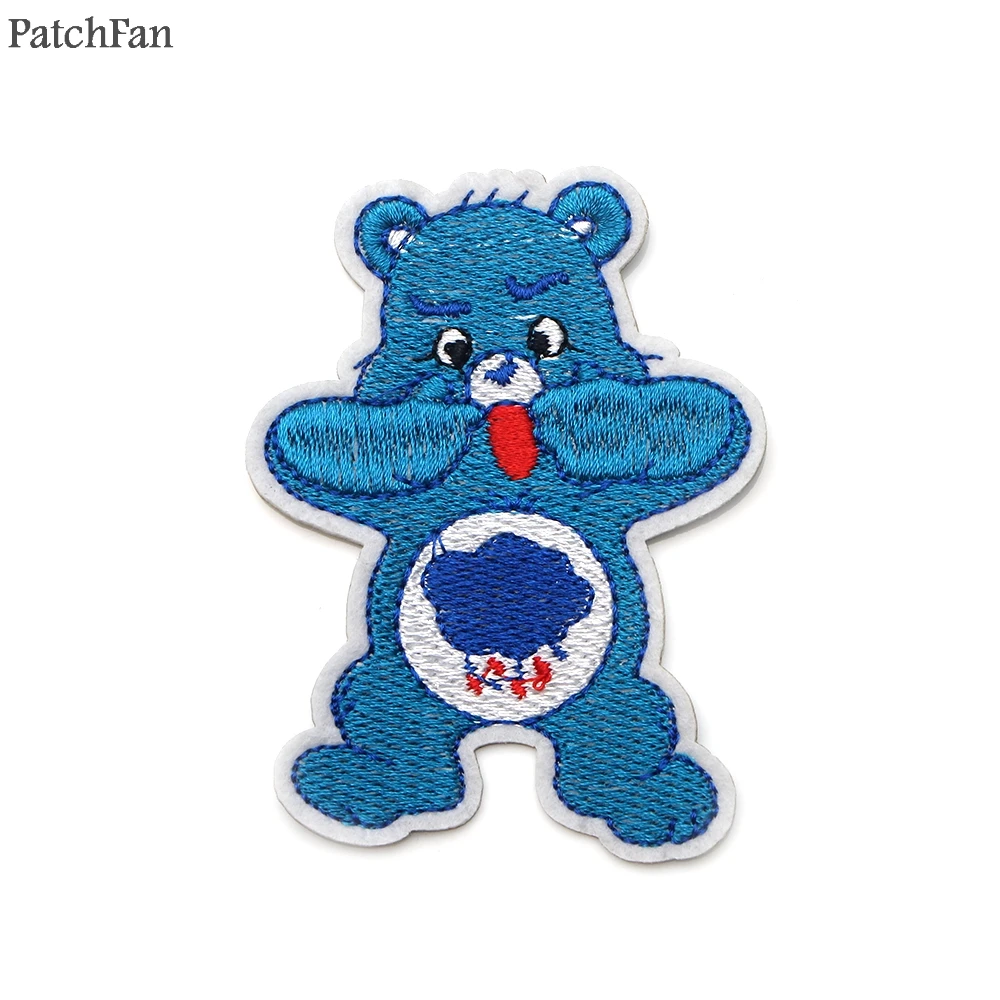 Patchfan забота о Медведе мультфильм аппликация нашивки стикер diy Швейные Джерси Одежда для куртки значки железа на футболке аксессуар A0927