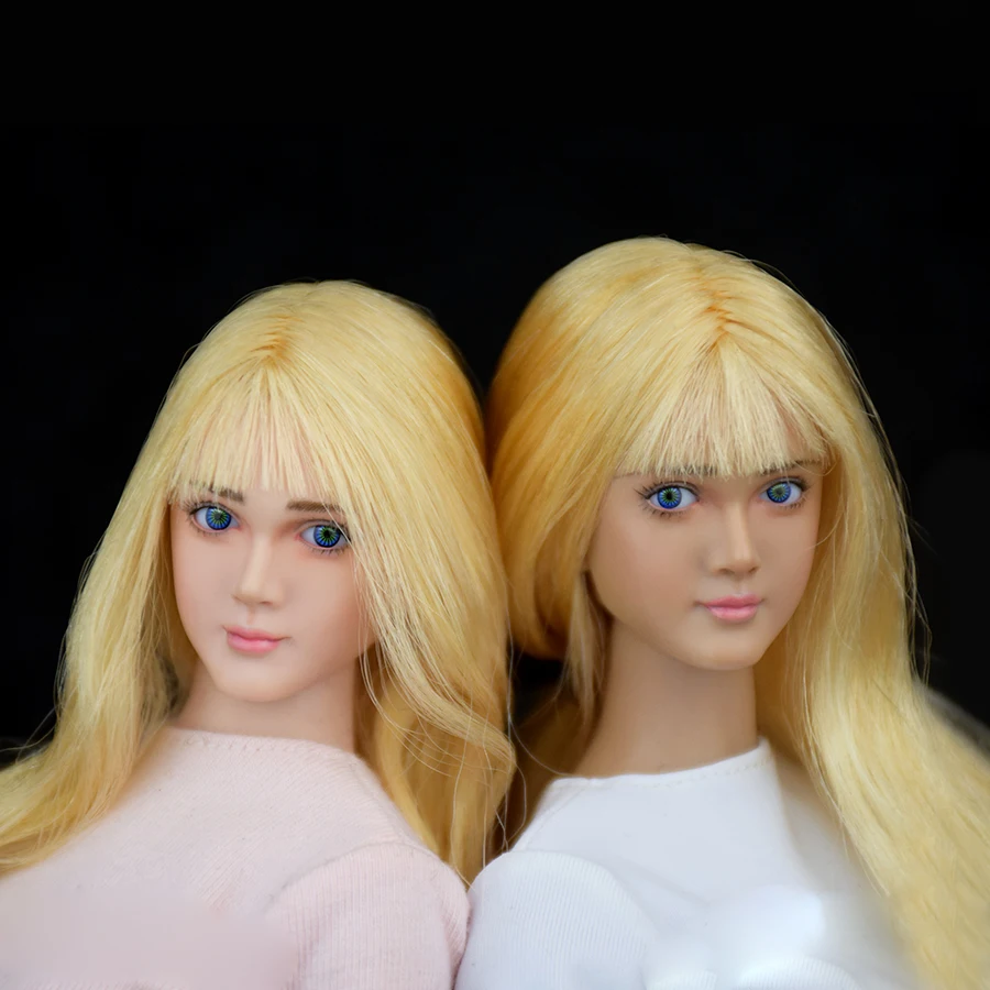 Игрушка mnotht 1/6 женская голова Sculpt WONDERY подвижные линзы для глаз WLS005A WLS005B девушка
