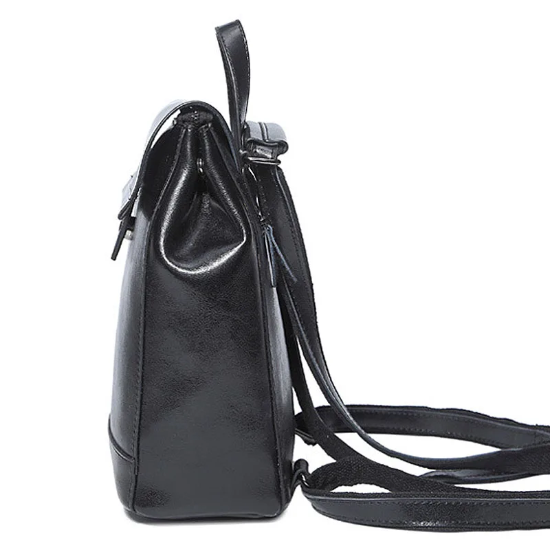 Новинка 2017 года брендовая натуральная кожа рюкзак женщины сумка масло Воск