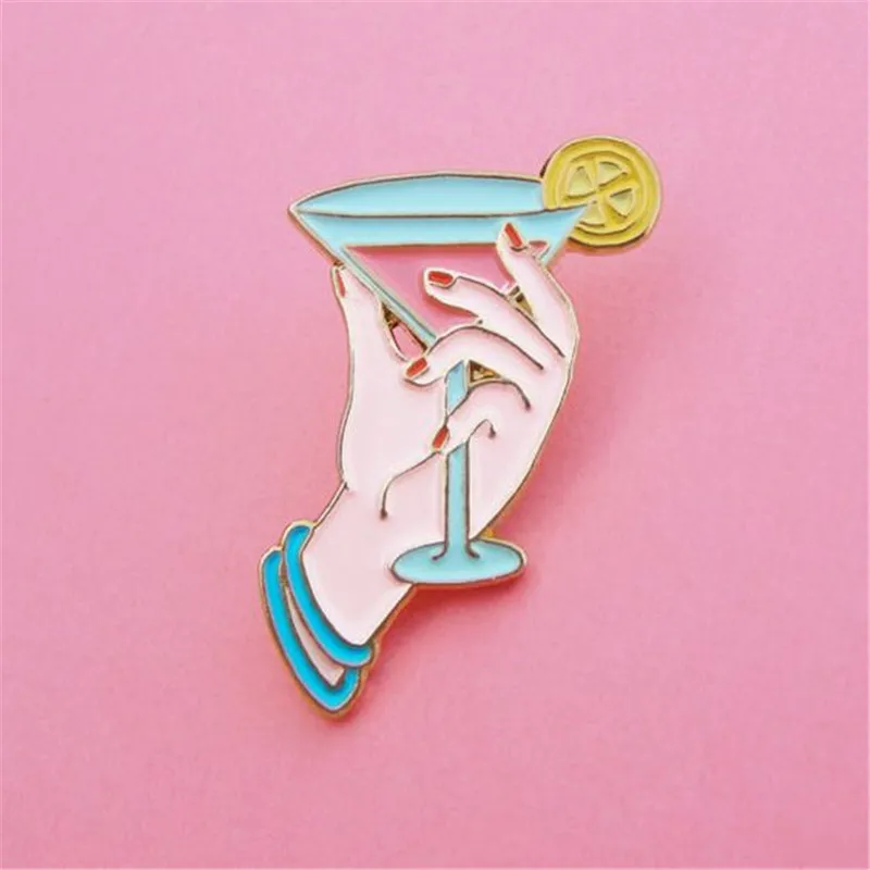 2017 free shipping fashion new women jewelry Bird fruit juice glass brooch needle Zinc alloy girl wife gift party | Украшения и