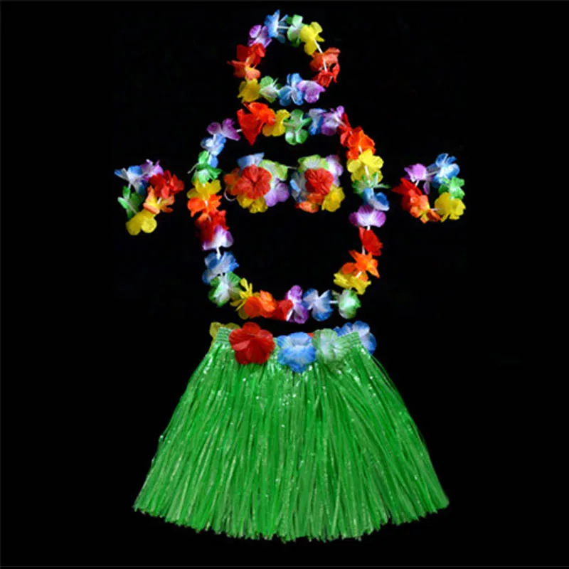 30 см лента на голову с цветочным украшением венок бюстгальтер браслеты юбки хула
