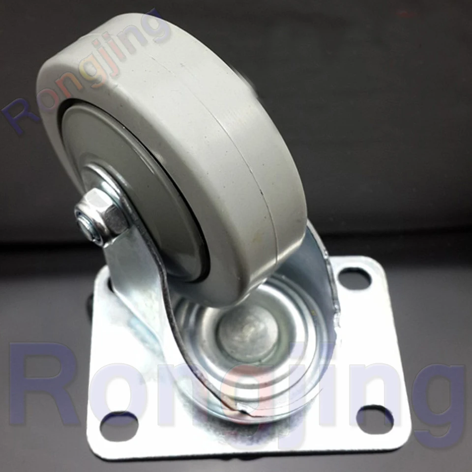 

New 2.5'' 360 Degree Furniture Universal Caster PVC Palted Rolling Swivel Castor Tablet Type Chair Fast Pulley