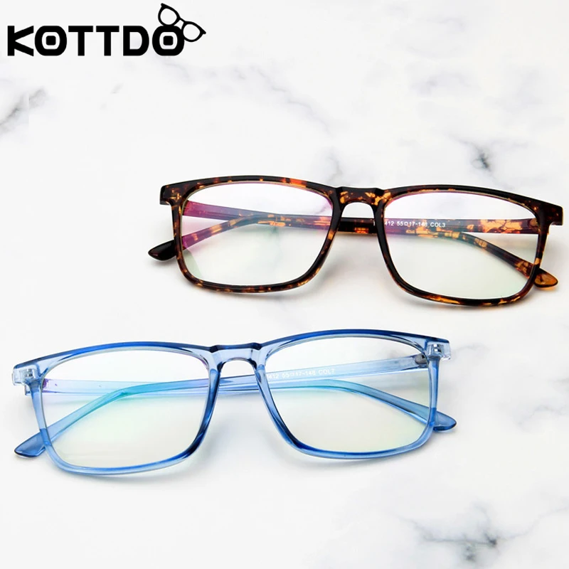Квадратная ретро оправа KOTTDO для очков женские компьютерные очки с прозрачными