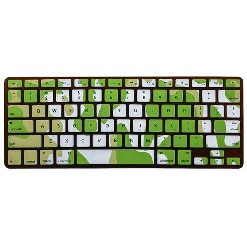 Del оригинальный дизайн Мягкая Клавиатура силиконовый чехол для защиты кожи MacBook