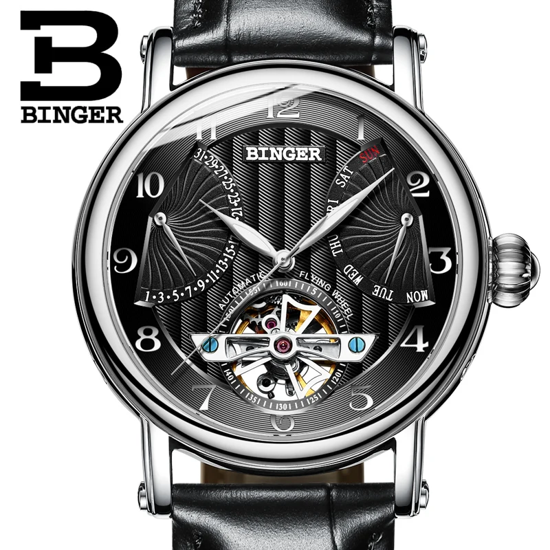 Мужские часы с большим циферблатом Montre homme деловые автоматические турбийоном