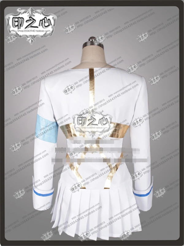 

New Clothing Hot Anime KILL la KILL Satsuki Kiryuin Uniform Cosplay Costume White Dress+Tie+Socks O
