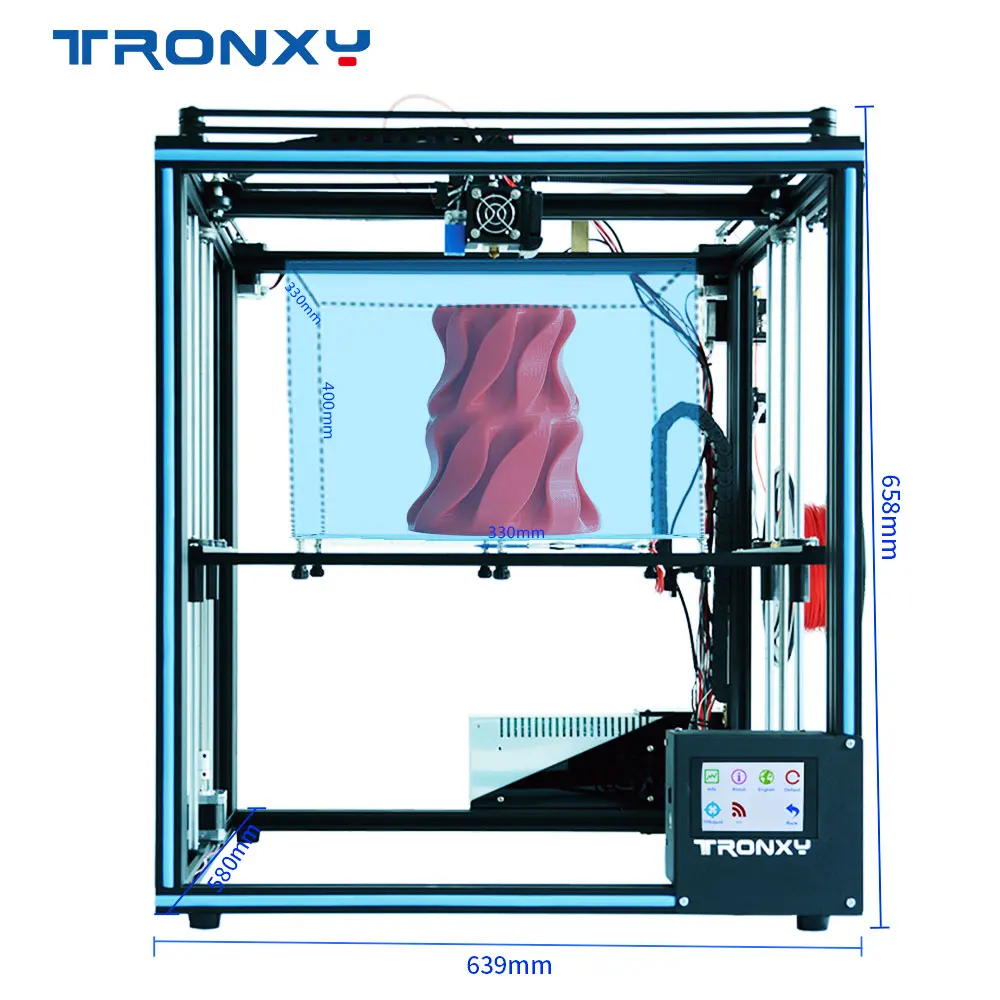 3d принтер Tronxy X5SA 3,5 дюймов lcd сенсорный экран DIY 0,4 мм диаметр сопла точность автоматического выравнивания TFT встроенный wifi
